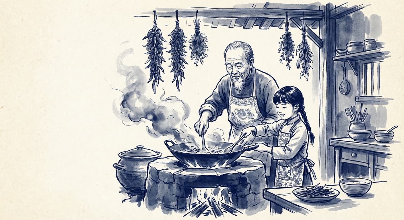 Chengdu, China — ink wash illustration